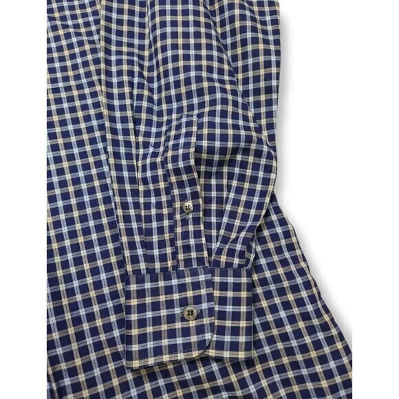 Luciano Barbera Plaid Button Up Long Sleeve Shirt Mens XL - Picture 5 of 6